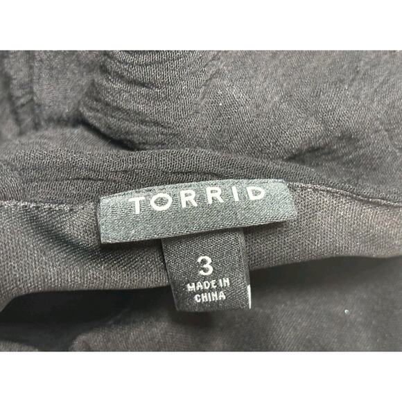 Torrid Maxi Gauze Walk-Through Dress Womens Size 3X Black Sleeveless V Neck - Picture 3 of 7